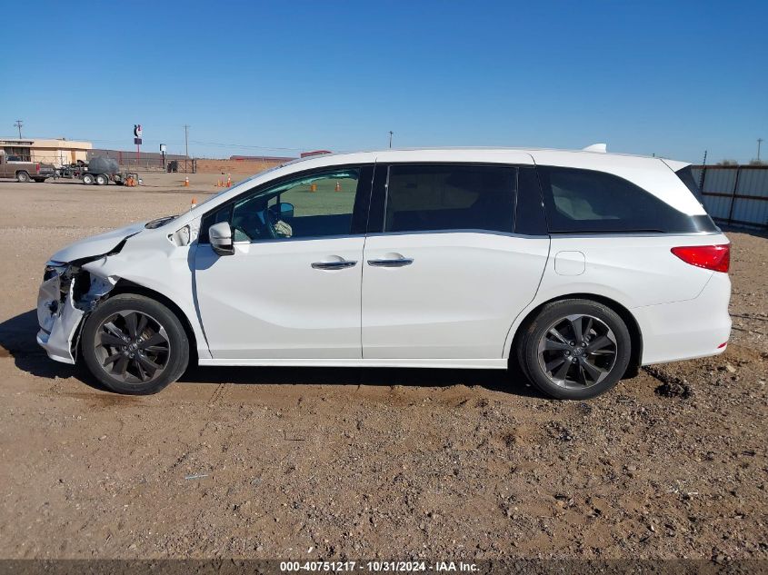 2021 Honda Odyssey Elite VIN: 5FNRL6H99MB005029 Lot: 40751217