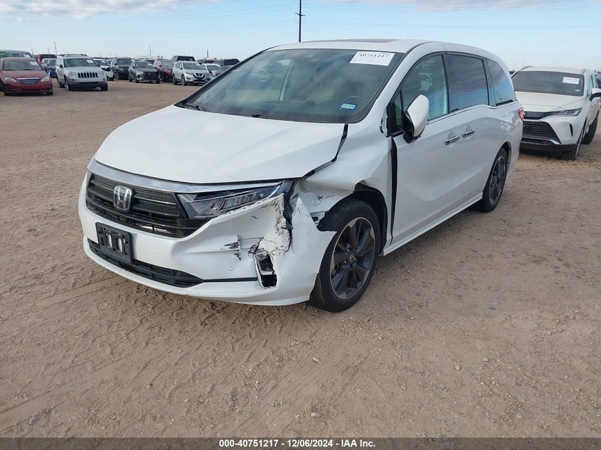 Vin: 5fnrl6h99mb005029, lot: 41240647, honda odyssey elite 20212