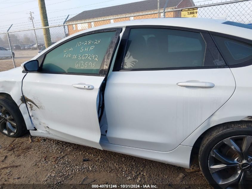 2015 Chrysler 200 S VIN: 1C3CCCBG8FN613595 Lot: 40751246