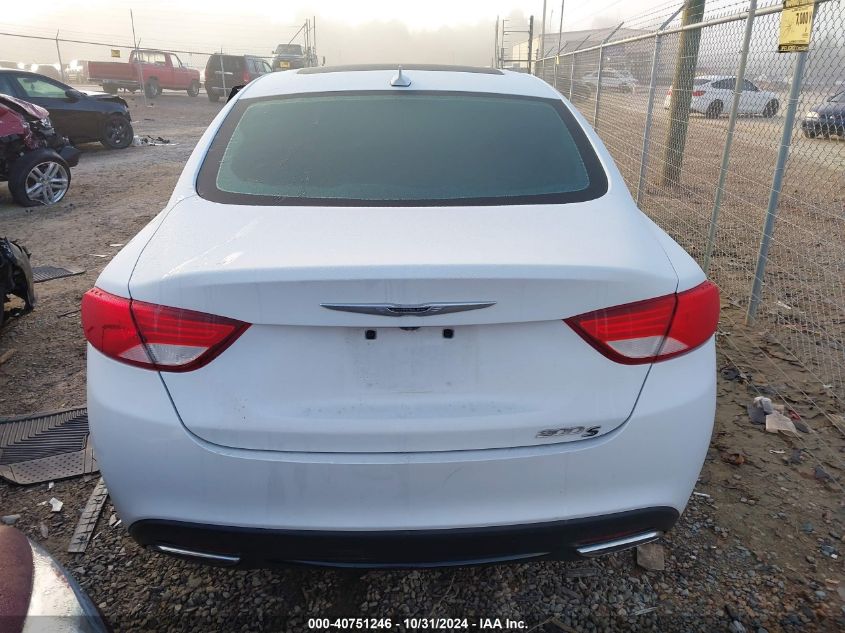 2015 Chrysler 200 S VIN: 1C3CCCBG8FN613595 Lot: 40751246