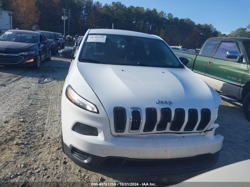 2014 Jeep Cherokee Sport VIN: 1C4PJLAB2EW155828 Lot: 40751255