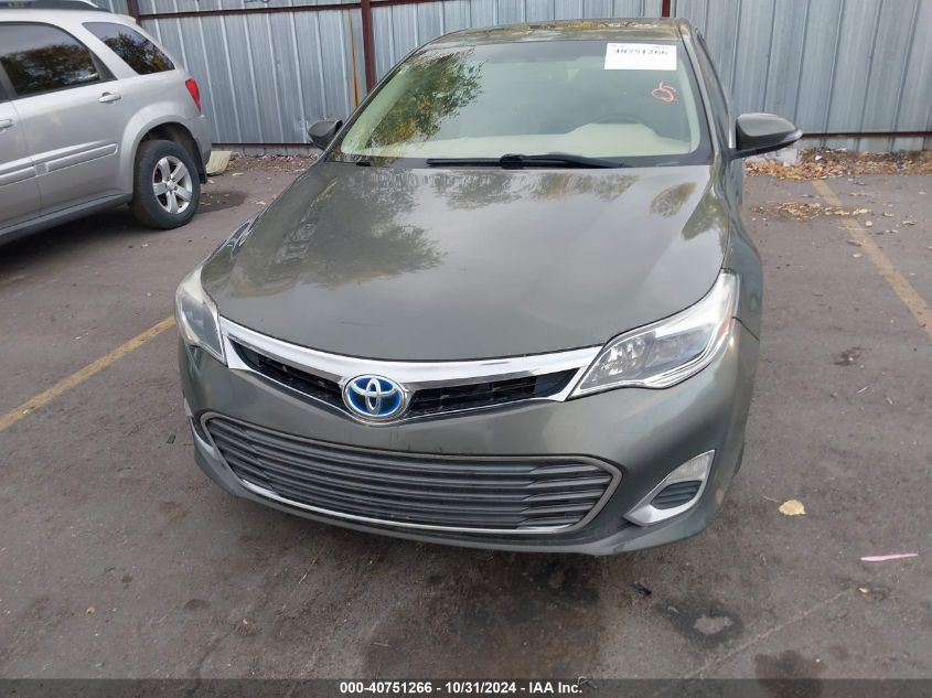 2013 Toyota Avalon Hybrid Xle Premium VIN: 4T1BD1EB0DU007568 Lot: 40751266