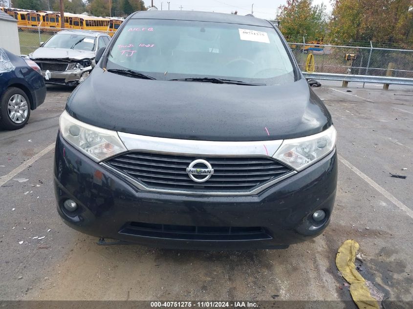 2013 Nissan Quest Sl VIN: JN8AE2KP7D9063629 Lot: 40751275