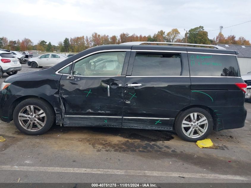 2013 Nissan Quest Sl VIN: JN8AE2KP7D9063629 Lot: 40751275