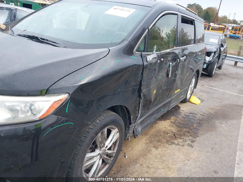 2013 Nissan Quest Sl VIN: JN8AE2KP7D9063629 Lot: 40751275