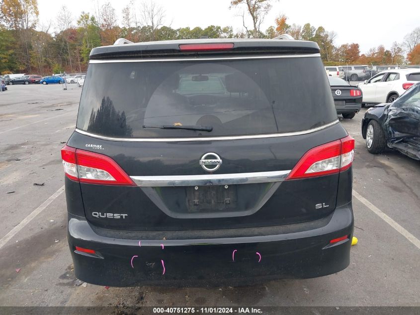 2013 Nissan Quest Sl VIN: JN8AE2KP7D9063629 Lot: 40751275