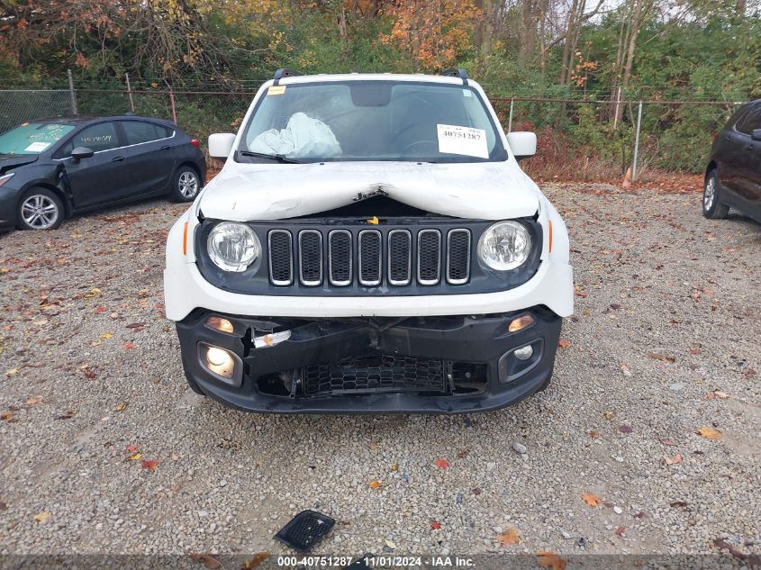 2016 Jeep Renegade Latitude VIN: ZACCJBBT7GPE39178 Lot: 40751287