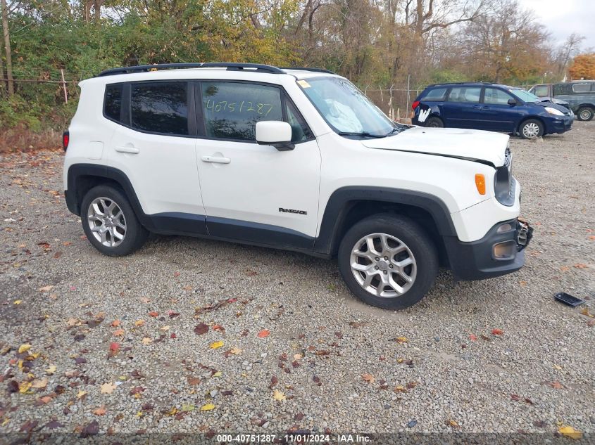 2016 Jeep Renegade Latitude VIN: ZACCJBBT7GPE39178 Lot: 40751287