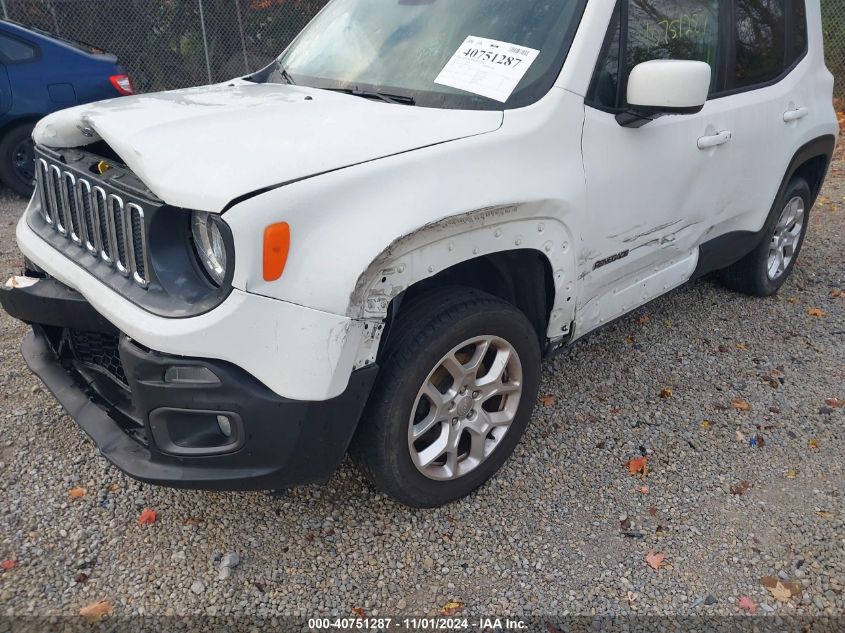 2016 Jeep Renegade Latitude VIN: ZACCJBBT7GPE39178 Lot: 40751287