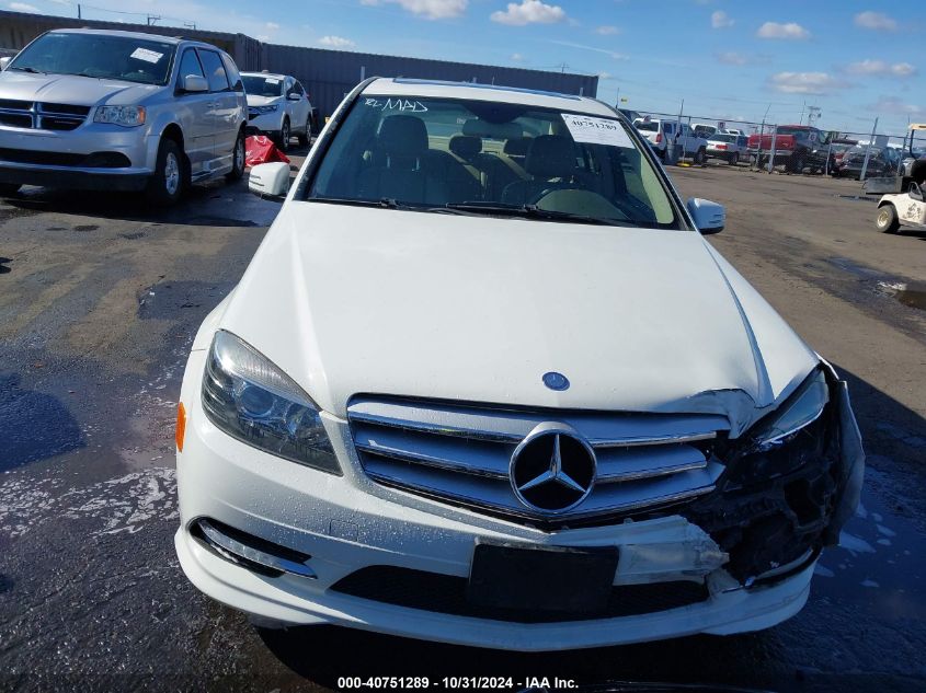 2011 Mercedes-Benz C 300 Luxury 4Matic/Sport 4Matic VIN: WDDGF8BB4BR137604 Lot: 40751289