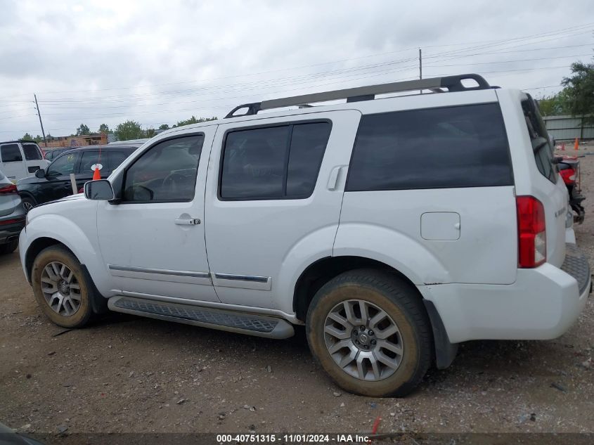 2010 Nissan Pathfinder Le VIN: 5N1AR1NBXAC614947 Lot: 40751315