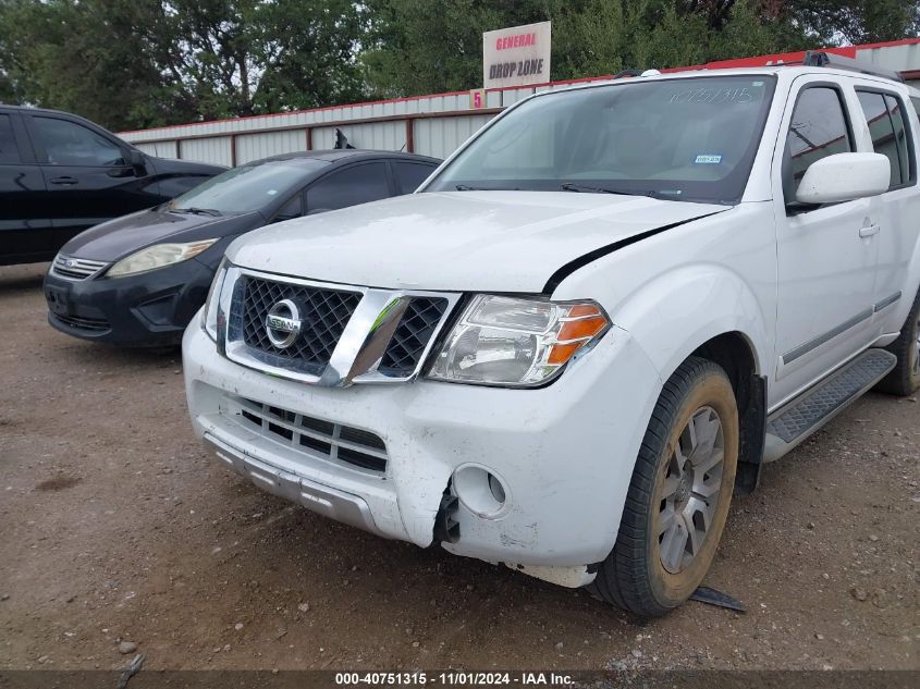 2010 Nissan Pathfinder Le VIN: 5N1AR1NBXAC614947 Lot: 40751315