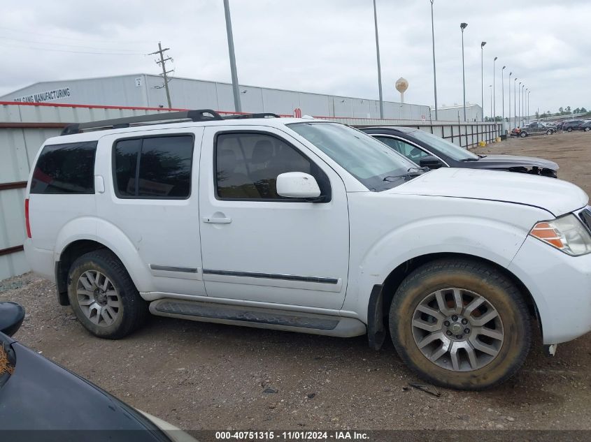 2010 Nissan Pathfinder Le VIN: 5N1AR1NBXAC614947 Lot: 40751315