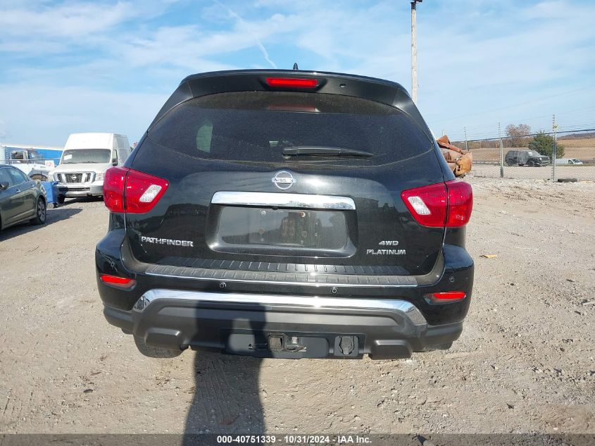 2019 Nissan Pathfinder Platinum VIN: 5N1DR2MM4KC581189 Lot: 40751339