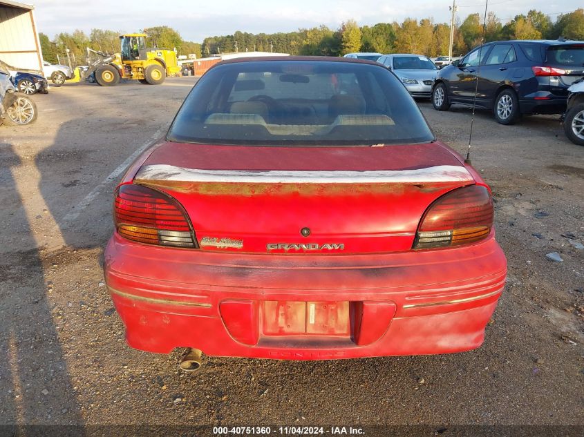 1998 Pontiac Grand Am Se VIN: 1G2NE12MXWC710029 Lot: 40751360