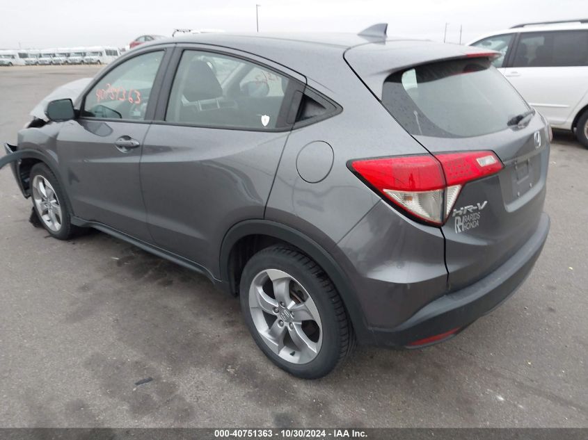 VIN 3CZRU6H34KG713361 2019 Honda HR-V, LX no.3