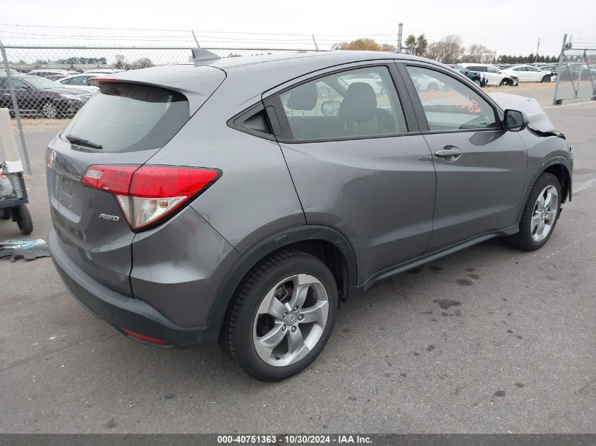 VIN 3CZRU6H34KG713361 2019 Honda HR-V, LX no.4