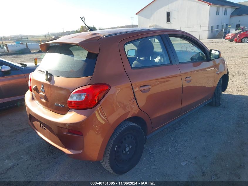 2018 Mitsubishi Mirage Es VIN: ML32A3HJ2JH011625 Lot: 40751385