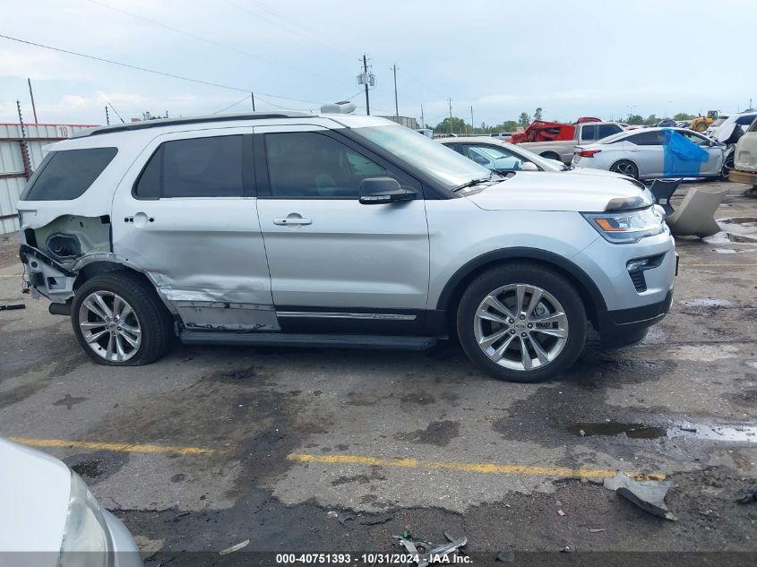 VIN 1FM5K7D83KGA39843 2019 FORD EXPLORER XLT