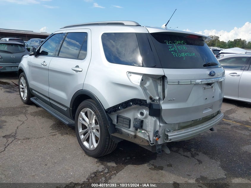 VIN 1FM5K7D83KGA39843 2019 FORD EXPLORER XLT