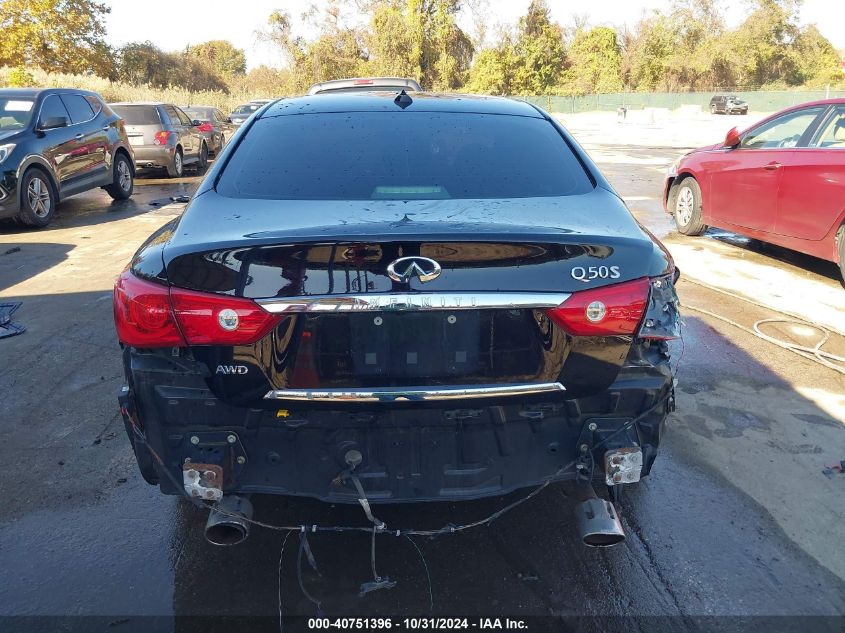 2014 Infiniti Q50 Premium VIN: JN1BV7AR9EM707603 Lot: 40751396