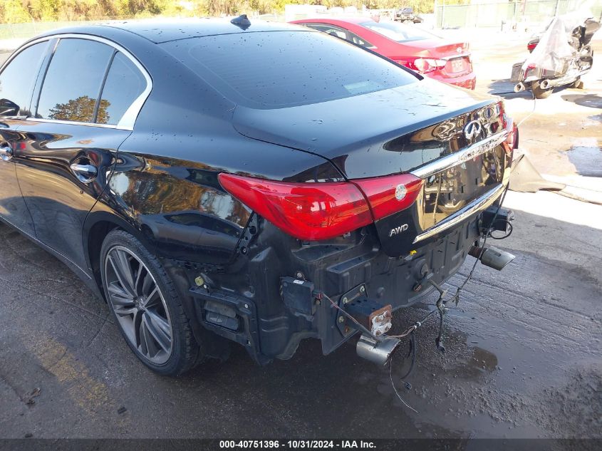 2014 Infiniti Q50 Premium VIN: JN1BV7AR9EM707603 Lot: 40751396