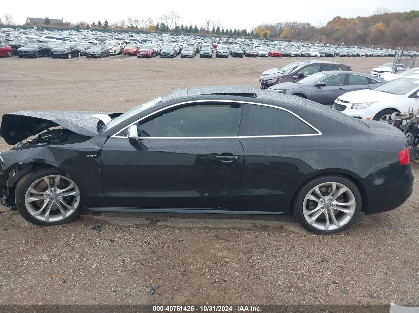 2013 Audi S5 3.0T Premium Plus VIN: WAUVGAFR6DA058821 Lot: 40751425