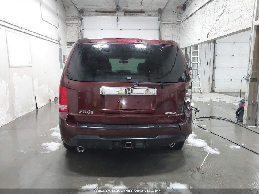 2013 Honda Pilot Ex-L VIN: 5FNYF4H56DB026635 Lot: 40751495