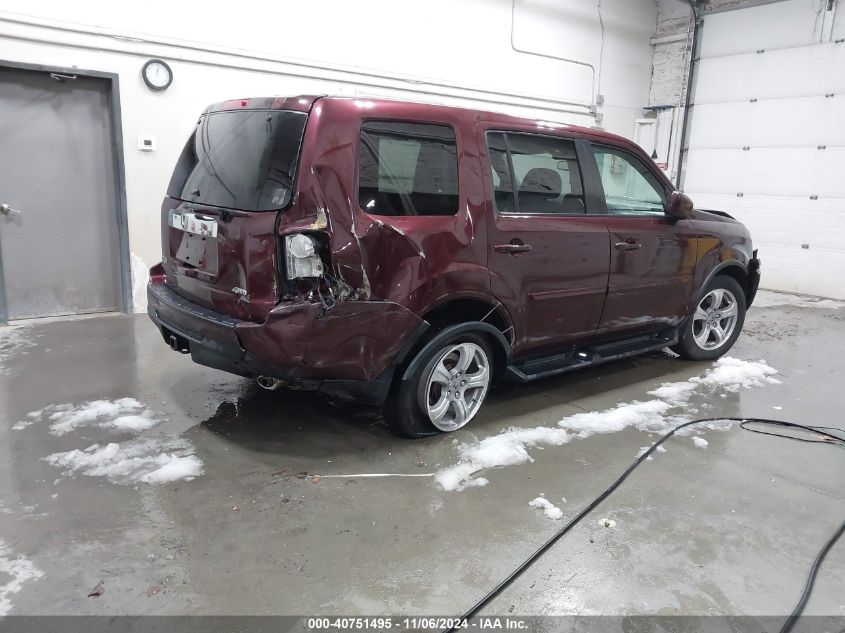 2013 Honda Pilot Ex-L VIN: 5FNYF4H56DB026635 Lot: 40751495