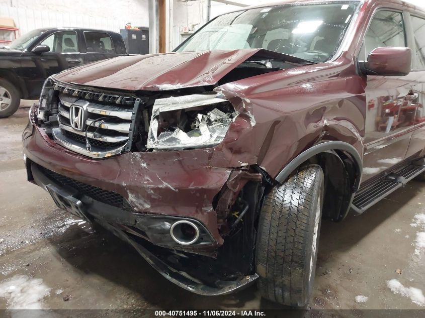 2013 Honda Pilot Ex-L VIN: 5FNYF4H56DB026635 Lot: 40751495