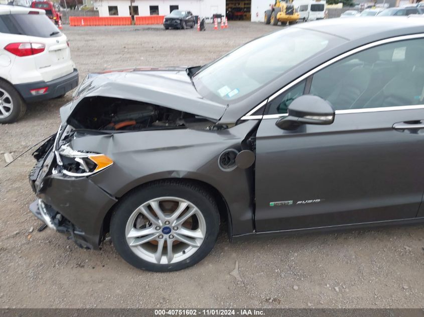 2017 Ford Fusion Energi Se Luxury VIN: 3FA6P0PUXHR138824 Lot: 40751602