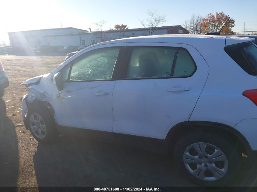 2018 Chevrolet Trax Ls VIN: 3GNCJKSB2JL388526 Lot: 40751608