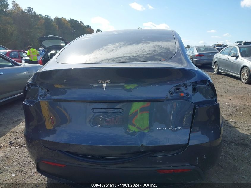 2023 Tesla Model Y Awd/Long Range Dual Motor All-Wheel Drive VIN: 7SAYGDEE9PA163302 Lot: 40751613