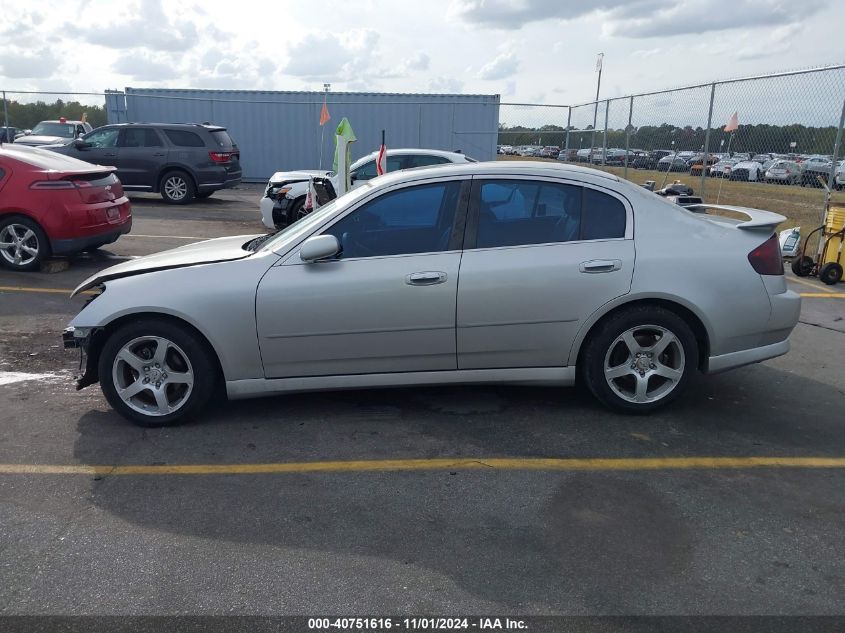 2003 Infiniti G35 Luxury Leather VIN: JNKCV51E33M333634 Lot: 40751616