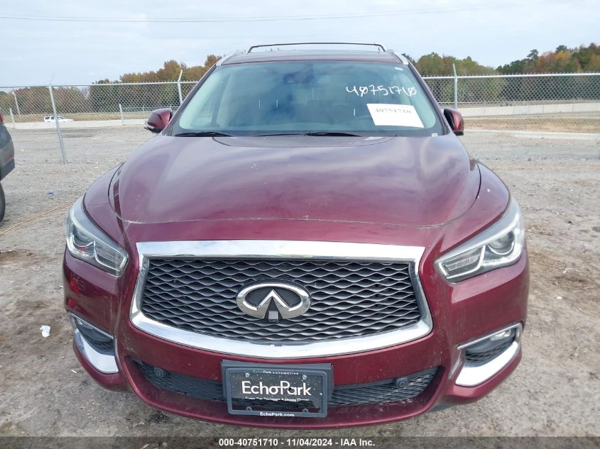 2019 Infiniti Qx60 Luxe VIN: 5N1DL0MMXKC504915 Lot: 40751710