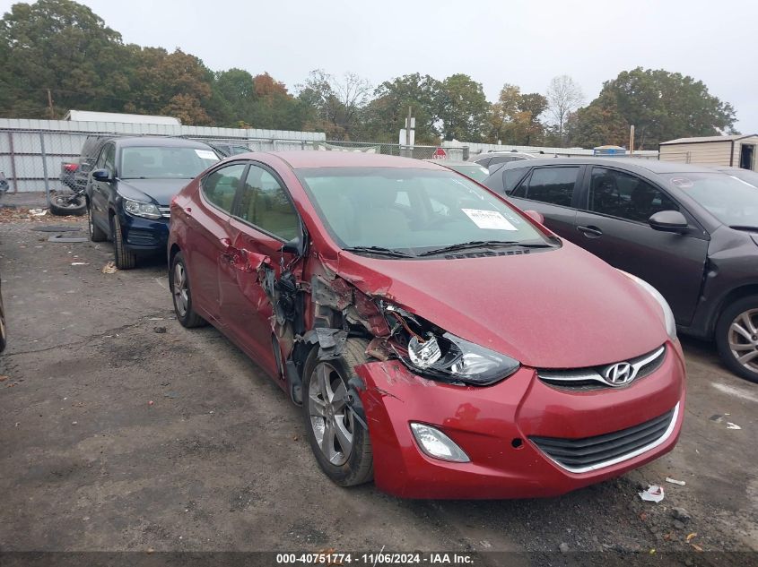 2013 Hyundai Elantra Gls VIN: 5NPDH4AE9DH454218 Lot: 40751774