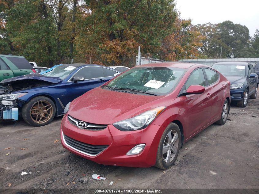 2013 Hyundai Elantra Gls VIN: 5NPDH4AE9DH454218 Lot: 40751774