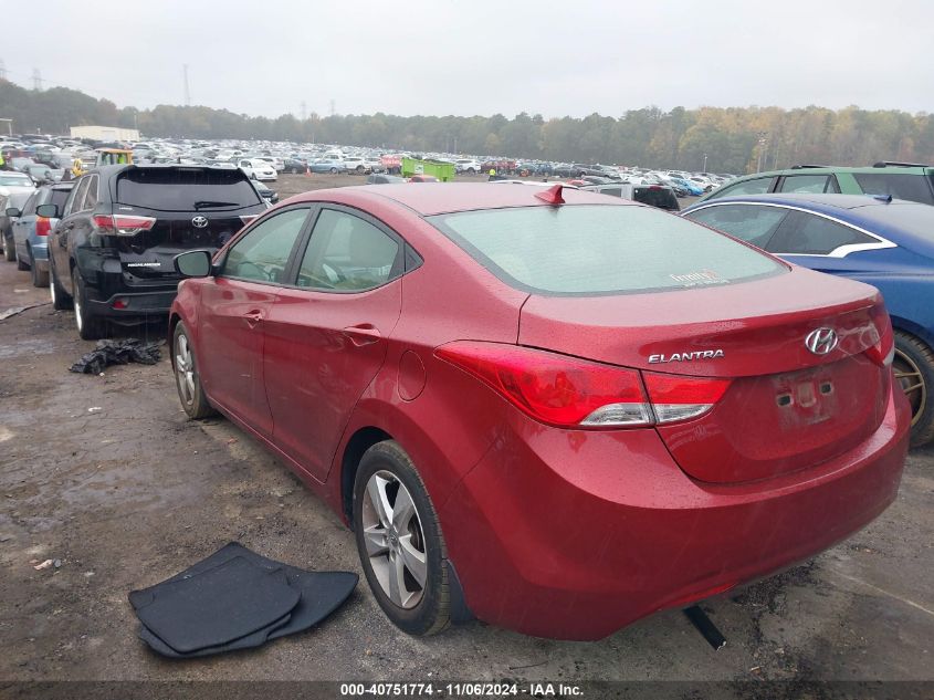 2013 Hyundai Elantra Gls VIN: 5NPDH4AE9DH454218 Lot: 40751774