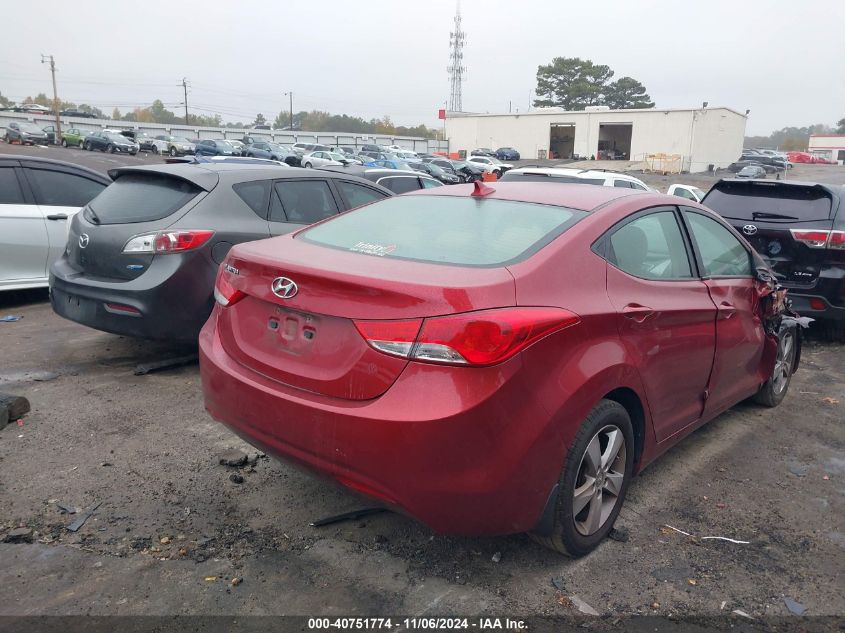 2013 Hyundai Elantra Gls VIN: 5NPDH4AE9DH454218 Lot: 40751774