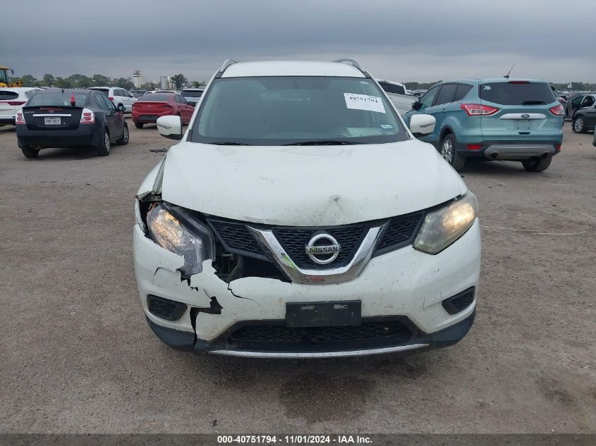 2015 Nissan Rogue Sv VIN: 5N1AT2ML9FC927089 Lot: 40751794