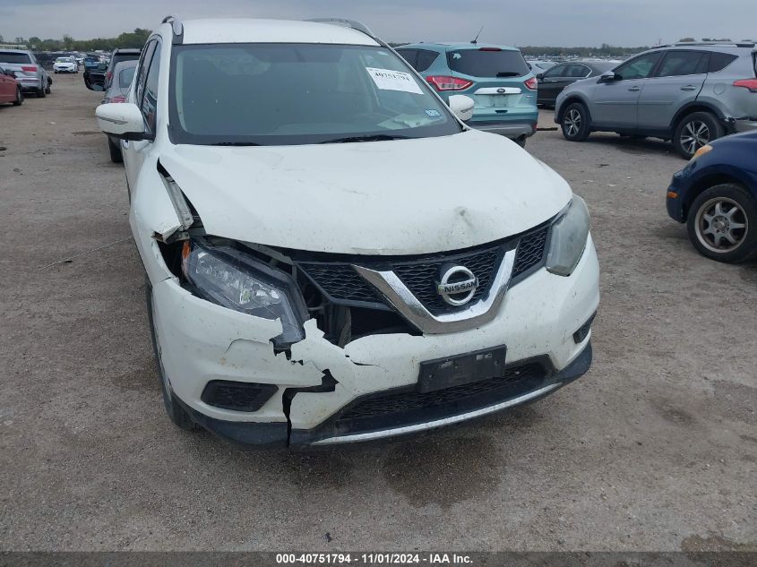 2015 Nissan Rogue Sv VIN: 5N1AT2ML9FC927089 Lot: 40751794