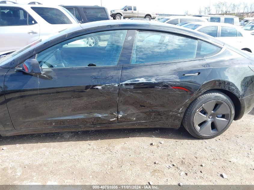 2021 Tesla Model 3 Standard Range Plus Rear-Wheel Drive VIN: 5YJ3E1EA1MF939963 Lot: 40751805