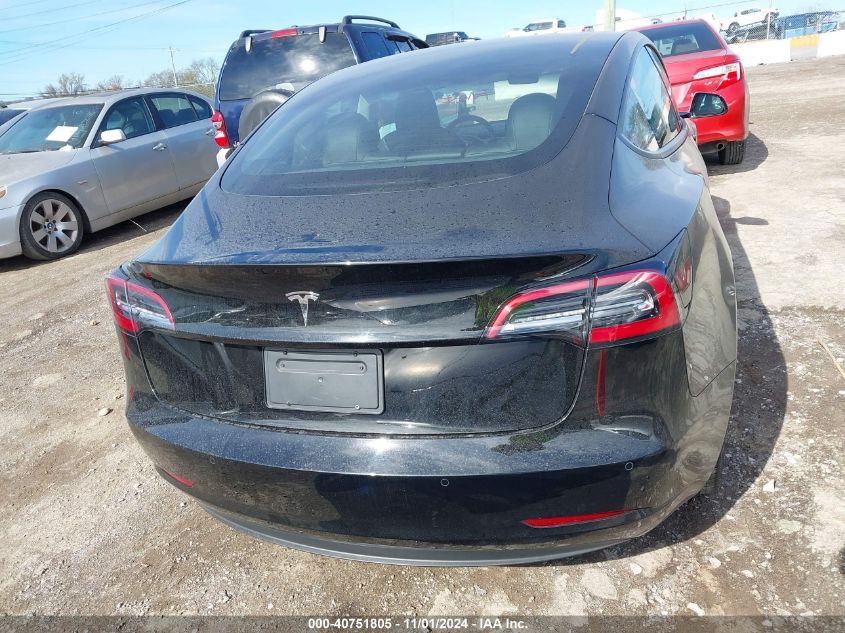 2021 Tesla Model 3 Standard Range Plus Rear-Wheel Drive VIN: 5YJ3E1EA1MF939963 Lot: 40751805