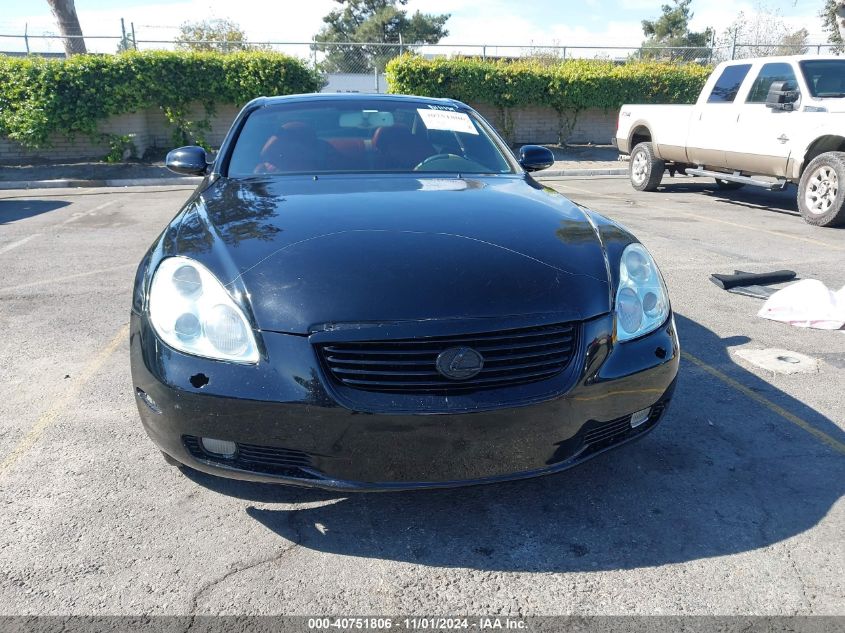 2003 Lexus Sc 430 VIN: JTHFN48Y130042628 Lot: 40751806