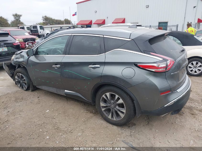 2018 Nissan Murano Sl VIN: 5N1AZ2MH8JN1760 Lot: 40751814