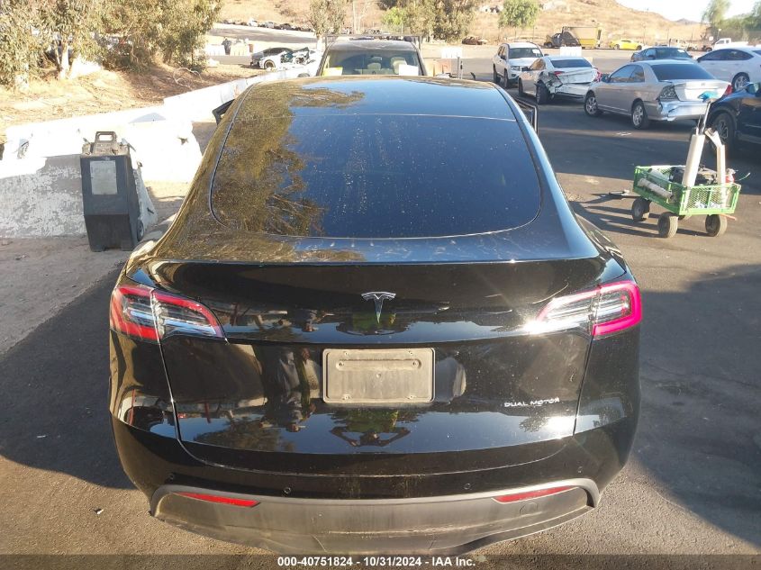 2021 Tesla Model Y Long Range Dual Motor All-Wheel Drive VIN: 5YJYGDEE6MF087257 Lot: 40751824