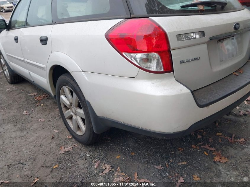 2009 Subaru Outback 2.5I VIN: 4S4BP61C896319670 Lot: 40751865