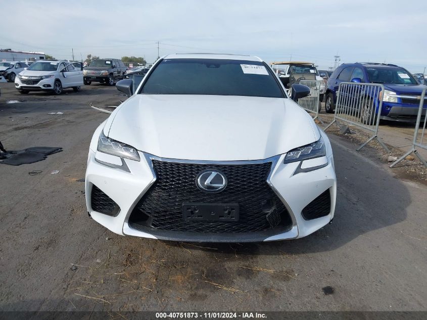 2016 Lexus Gs F VIN: JTHBP1BL6GA001917 Lot: 40751873