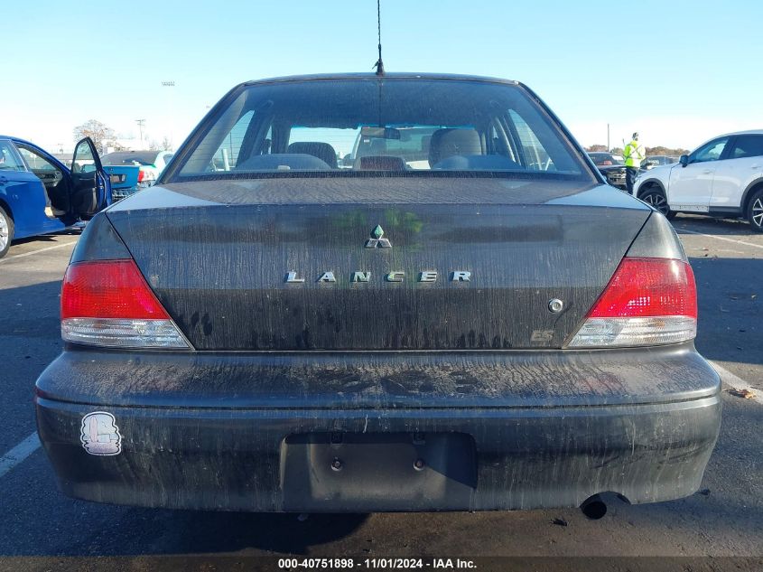 2003 Mitsubishi Lancer Es VIN: JA3AJ26E33U051522 Lot: 40751898