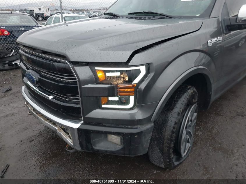 2017 Ford F-150 Lariat VIN: 1FTEW1EG7HKD35756 Lot: 40751899